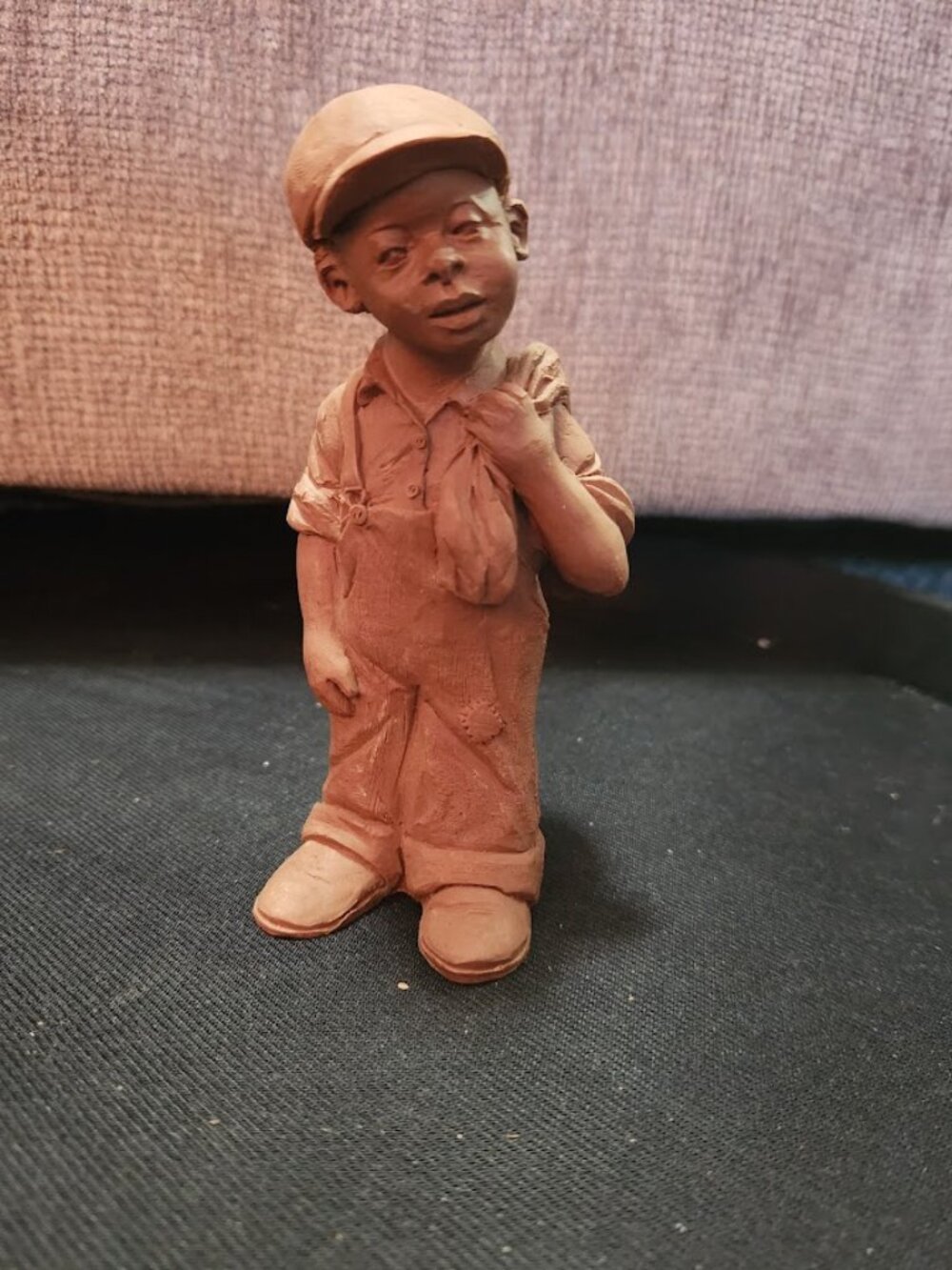 "Hobo Boy with Bindlestick" (or Traveling Boy) from  1991 TnT folk art series.